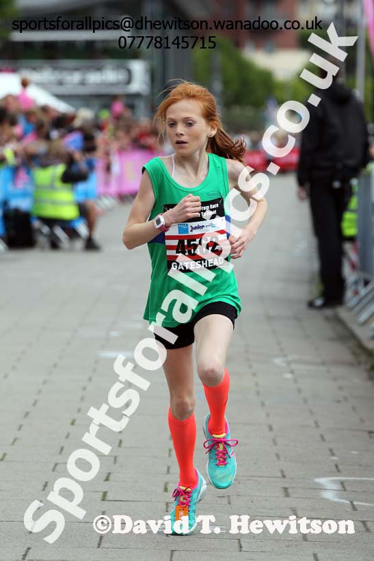 Girls BUPA Junior Great North Run. Photo: David T. Hewitson/Sports for All Pics
